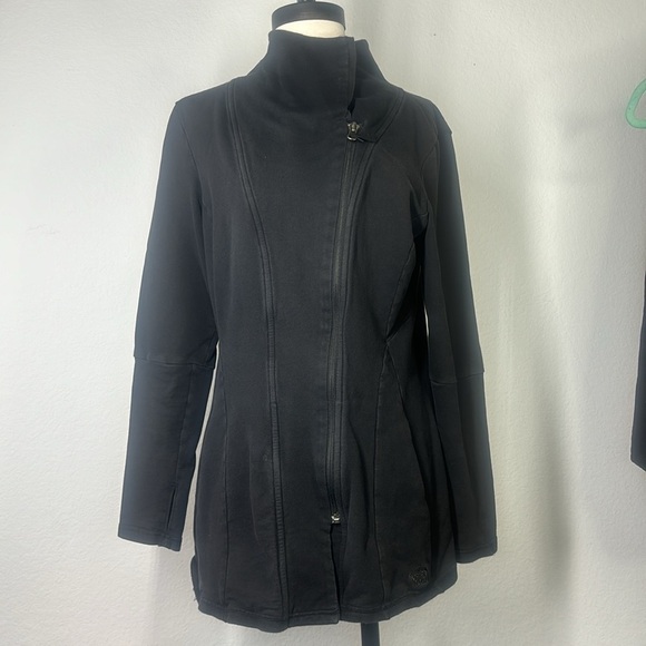 JacketsThe North Face Wrap-Ture Yoga Black Tunic Full Zip Jacket Size size L - Picture 2 of 10
